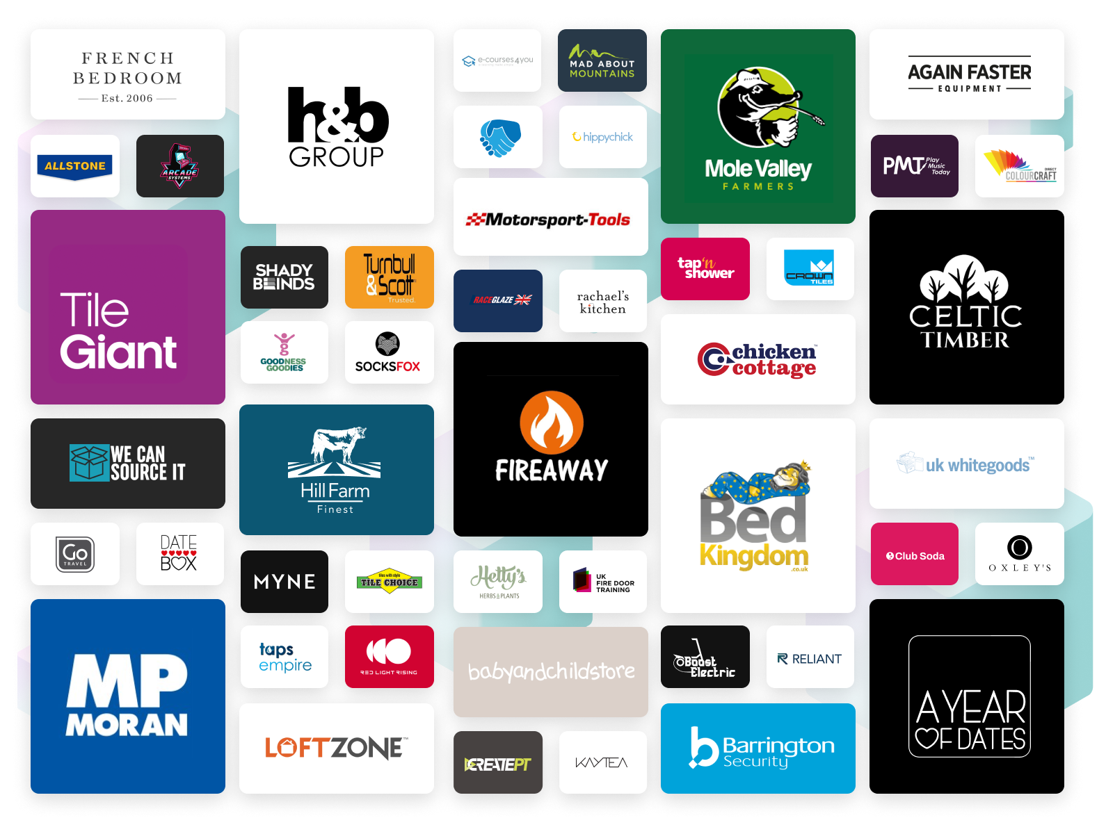 Rvvup is partnered with merchants across a range of industries Rvvup is partnered with merchants across a range of industries